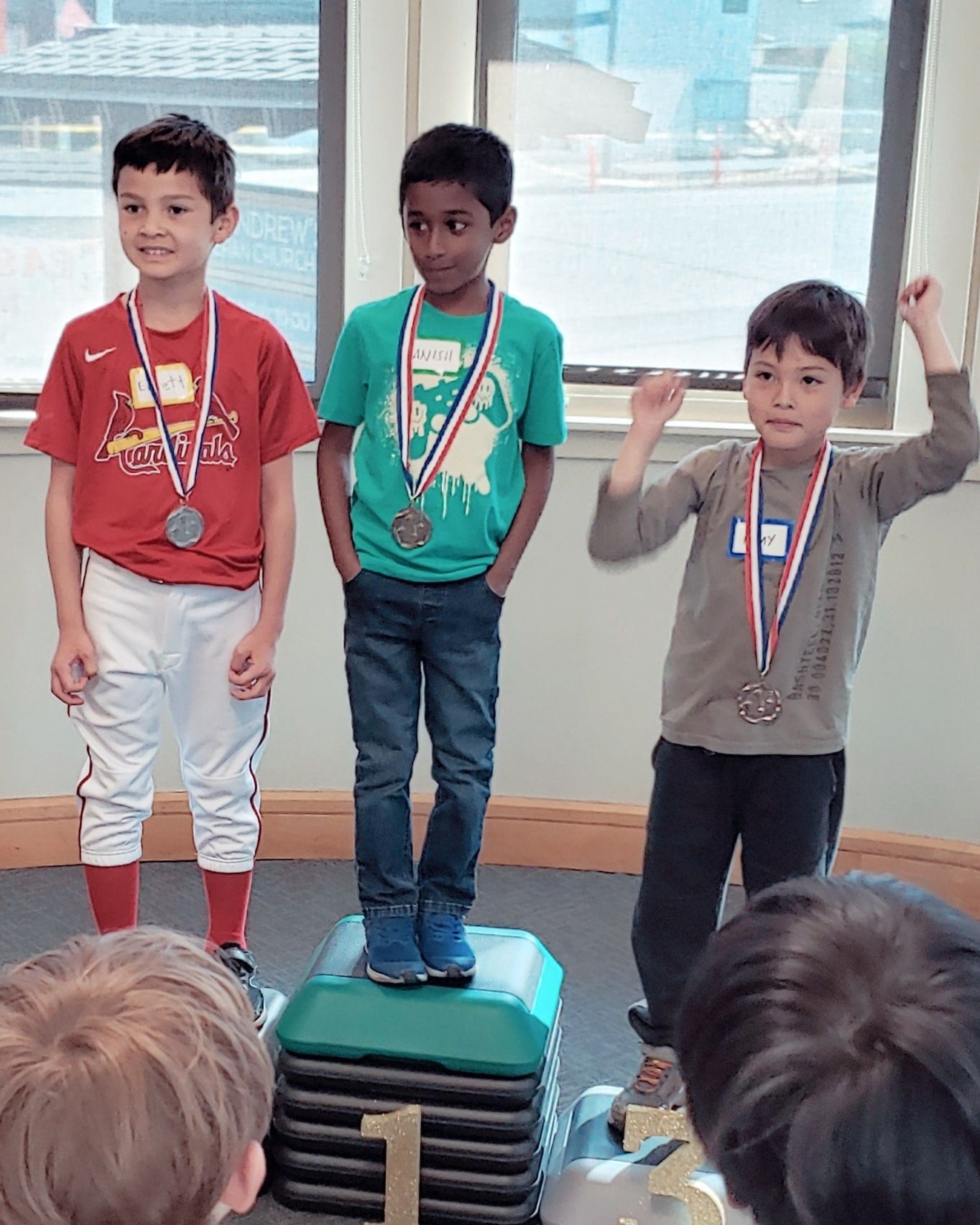 Chess tournament finalists at the Nolte Community Center Library at St. Andrews Lutheran Church located at 11555 National Blvd., Los Angeles CA 90064